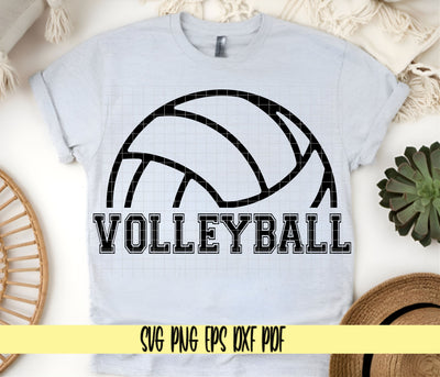 Volleyball Varsity Design - Sports Team Spirit Shirt - Digital Cut File for Cricut - SVG PNG PDF DXF EPS SVG DigitalDesigns365 