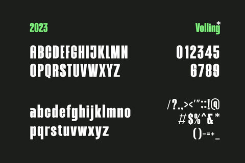 Volling - Modern Condensed Sans Serif Font studioalmeera 