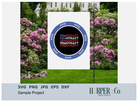 Vote Democracy SVG PNG Cut EPS File SVG HarperNCo 