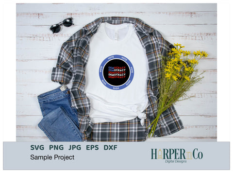 Vote Democracy SVG PNG Cut EPS File SVG HarperNCo 