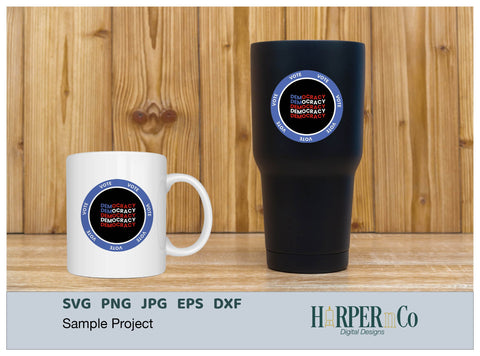 Vote Democracy SVG PNG Cut EPS File SVG HarperNCo 