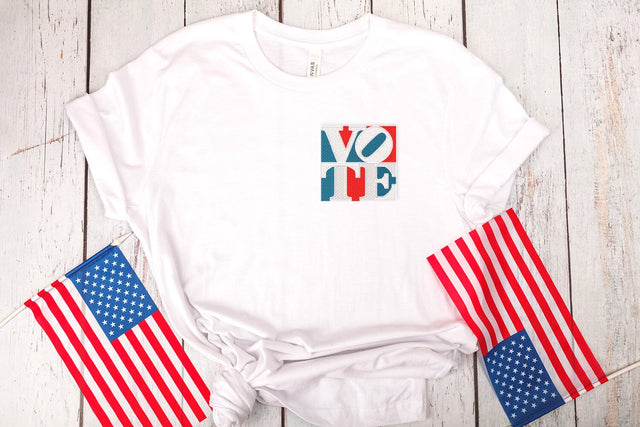 Vote Graphic Square Mini Embroidery Embroidery/Applique DESIGNS Designed by Geeks 