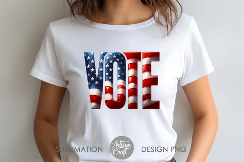 Vote PNG, American Election, Patriotic PNG Sublimation Artisan Craft SVG 