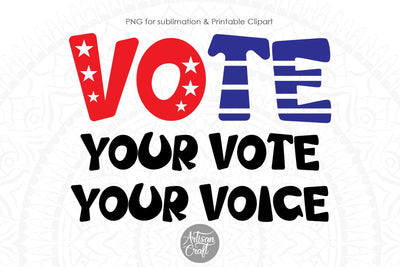 Vote PNG, American election, USA election SVG Artisan Craft SVG 