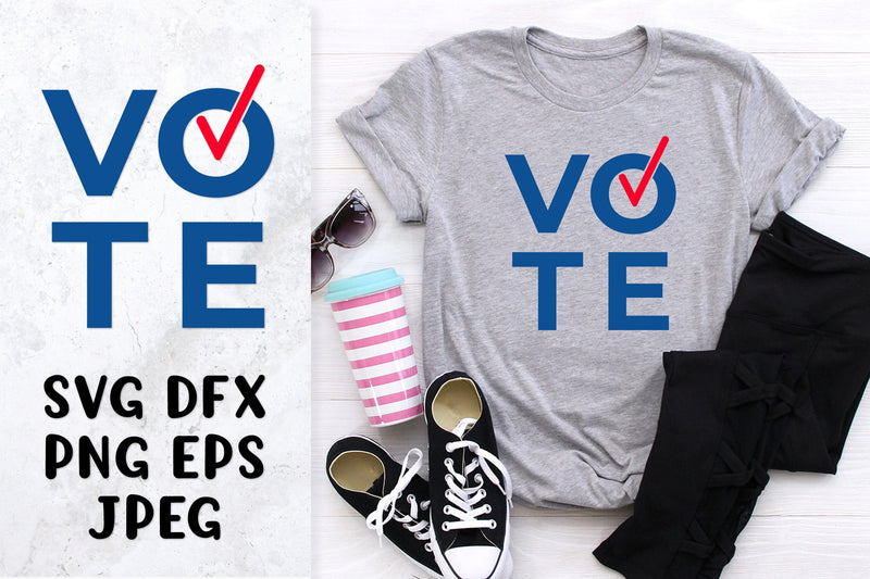 Vote SVG cut file. Presidential election. Patriotic design SVG LaBelezoka 