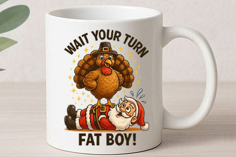 Wait Your Turn Fat Boy PNG SVG BillahCrafts 