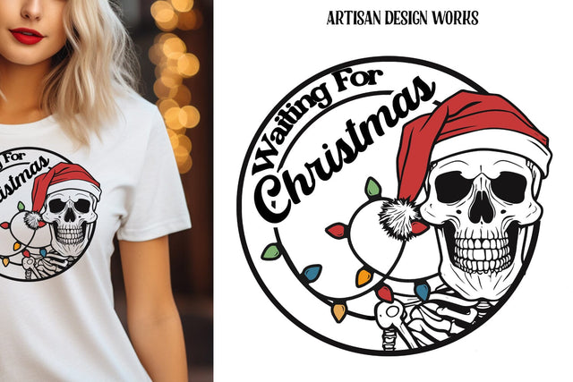 Waiting for Christmas Sublimation Sublimation Whimsical Inklings 