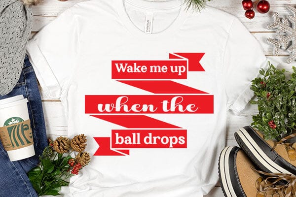 Wake me up when the ball drops SVG Angelina750 