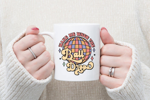 Wake Me when the Ball Drops Retro Sublimation Sublimation CraftLabSVG 