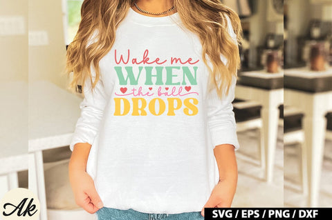 Wake me when the ball drops Retro SVG SVG akazaddesign 