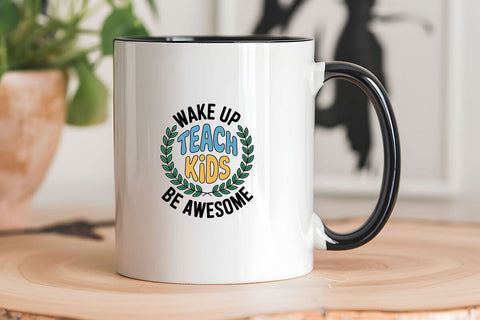 Wake up teach kids be awesome SVG Angelina750 