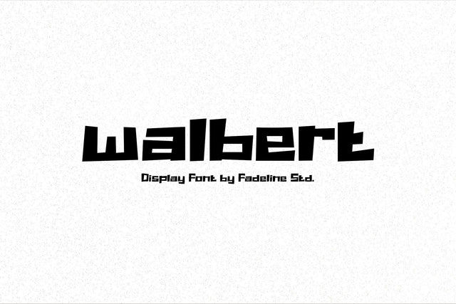 Walbert Font Fadeline Std. 