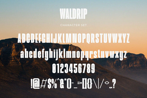Waldrip - Modern Condensed Sans Font studioalmeera 