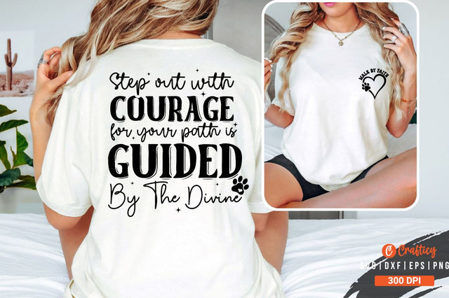 WALK BY FAITH Front and Back SVG T shirt Design SVG Designangry 