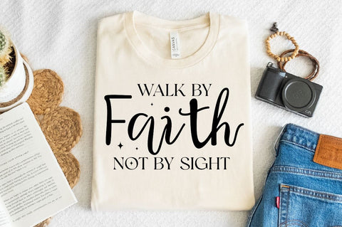 Walk By Faith Not By Sight Sleeve SVG Design, Christian Sleeve SVG, Faith SVG Design, Jesus Sleeve SVG SVG Regulrcrative 