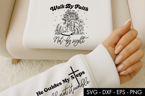 Walk by Faith Not by Sight SVG PNG Sublimation SVG Freeling Design House 