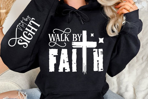 Walk By Faith Sleeve SVG Design SVG Regulrcrative 