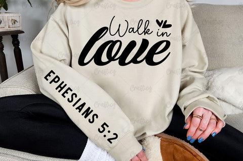 Walk in love Sleeve SVG Design SVG Designangry 