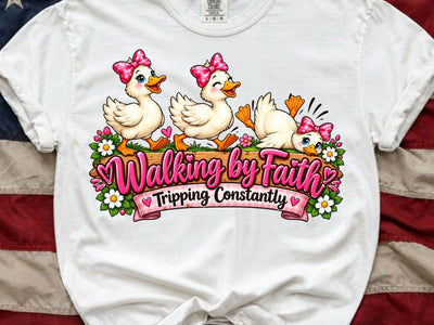 Walking By Faith Duck PNG SVG artprintfile 