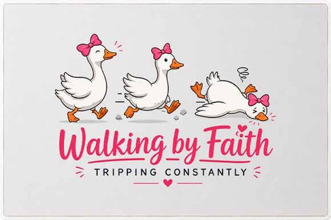 Walking By Faith Tripping Constantly PNG Funny Christian Goose Sublimation Design SVG BillahCrafts 