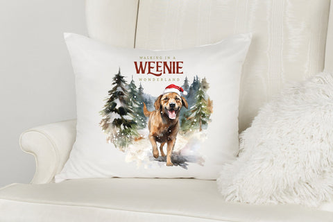 Walking in a Weenie Wonderland, Funny Christmas Dog Saying Sublimation CraftLabSVG 