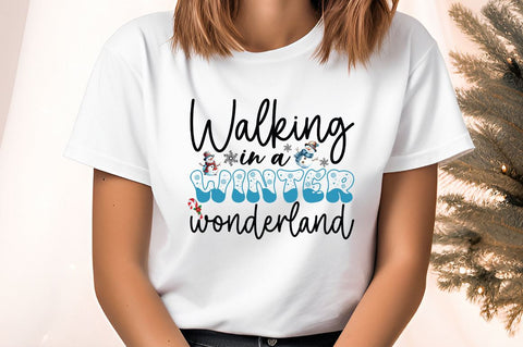 walking in a winter wonderland PNG Design Sublimation Designangry 