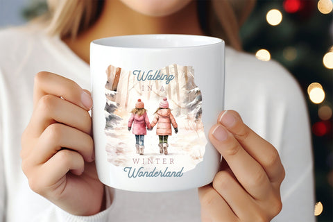 Walking in a Winter Wonderland PNG Sublimation Sublimation CraftLabSVG 