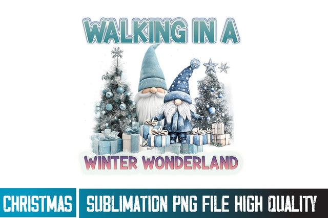 Walking in a Winter Wonderland Sublimation PNG, Christmas Sublimation PNG,Christmas Designs Sublimation BlackCatsMedia 