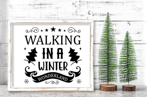 Walking in a winter wonderland SVG Design SVG Regulrcrative 