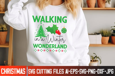 Walking in a Winter Wonderland SVG Design,Christmas SVG ,Christmas SVG Design, Christmas SVG Bundle,Farmhouse Christmas SVG,Funny Christmas SVG Design SVG BlackCatsMedia 