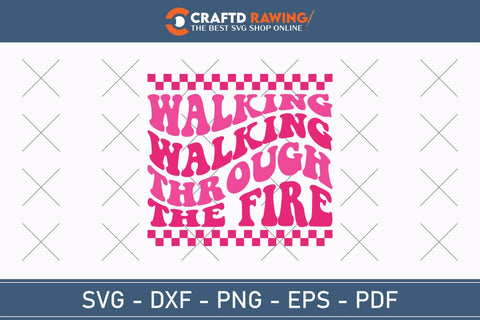 Walking Walking Through The Fire Breast Cancer SVG, Pink Awareness Ribbon Svg, Heal Cancer Svg, Cancer Awareness Svg, Fight Cancer Svg, Cancer, Svg Files For Cricut SVG Debashish Barman 