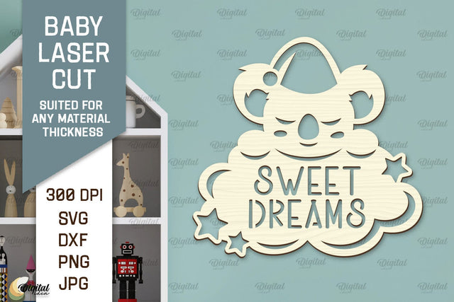 Wall Baby Room Decor Laser Cut. Baby Room Art SVG SVG Evgenyia Guschina 