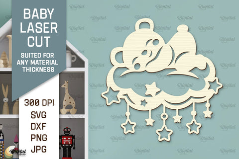 Wall Baby Room Decor Laser Cut. Baby Room Art SVG SVG Evgenyia Guschina 