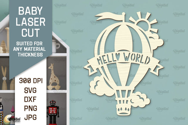 Wall Baby Room Decor Laser Cut. Baby Room Art SVG SVG Evgenyia Guschina 