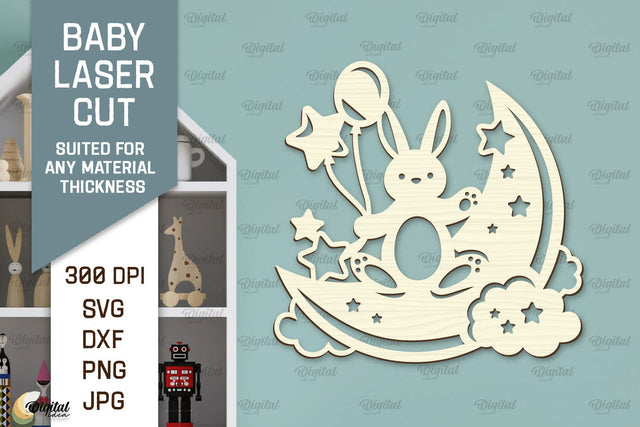 Wall Baby Room Decor Laser Cut. Baby Room Art SVG SVG Evgenyia Guschina 