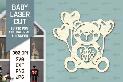 Wall Baby Room Decor Laser Cut. Baby Room Art SVG SVG Evgenyia Guschina 