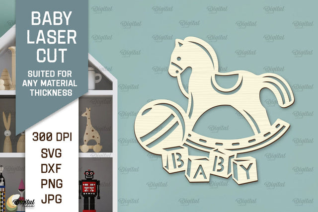 Wall Baby Room Decor Laser Cut. Baby Room Art SVG SVG Evgenyia Guschina 