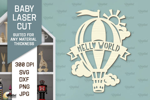 Wall Baby Room Decor Laser Cut Bundle. Baby Room Art SVG SVG Evgenyia Guschina 