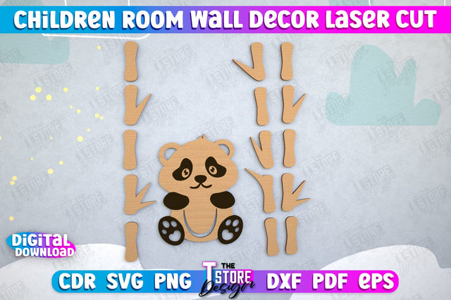 Wall Baby Room Decor Laser Cut | Nursery Wall Decor | Baby SVG SVG The T Store Design 