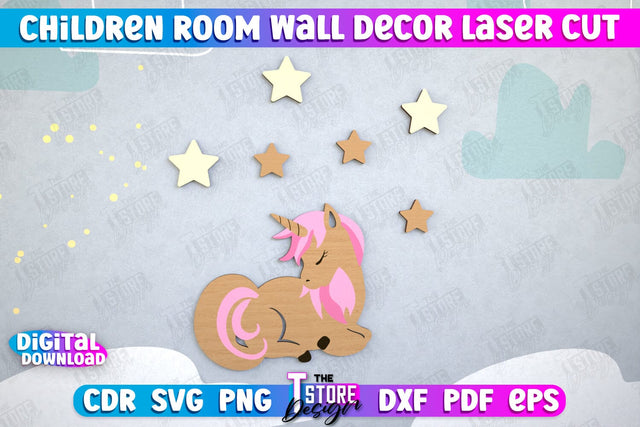 Wall Baby Room Decor Laser Cut | Nursery Wall Decor | Baby SVG SVG The T Store Design 