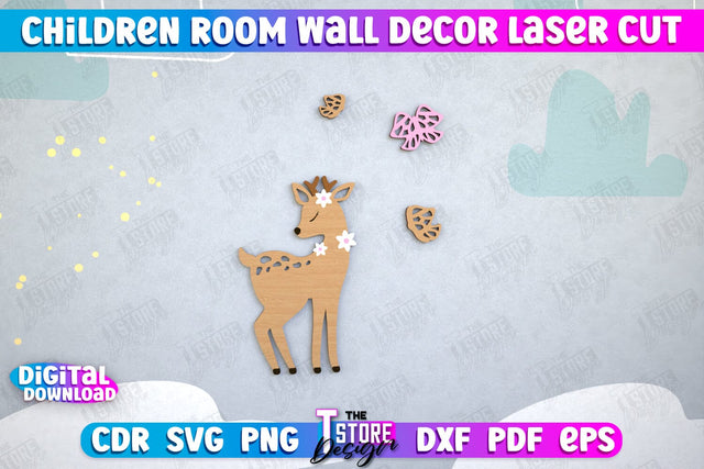 Wall Baby Room Decor Laser Cut | Nursery Wall Decor | Baby SVG SVG The T Store Design 