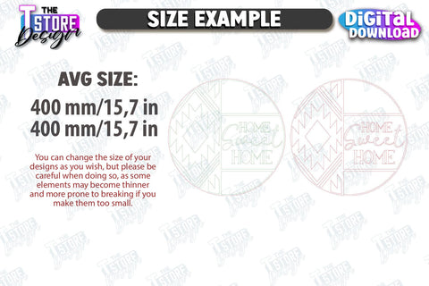 Wall Welcome Signs Laser Cut Bundle | Front Door Decor | 3D Boho Wall Decor | CNC Files SVG The T Store Design 