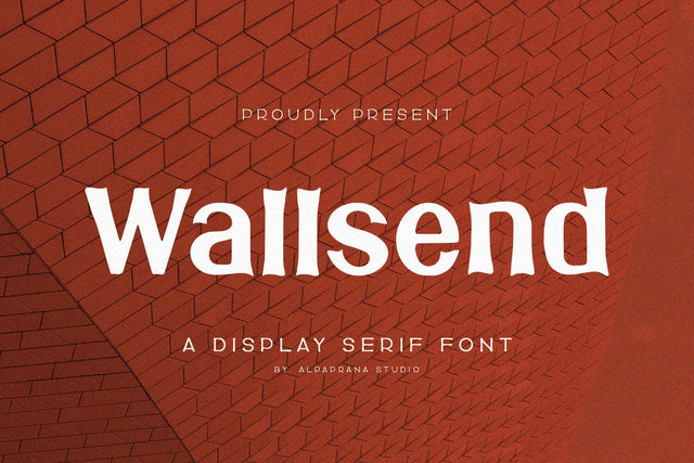 Wallsend - Display Font Font Alpaprana Studio 