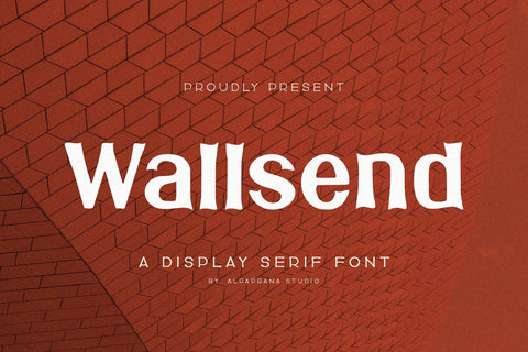 Wallsend - Display Font Font Alpaprana Studio 