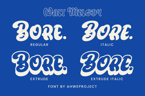 Walt Melody Font ahweproject 