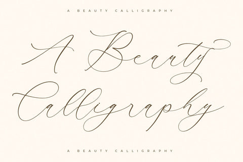 Waltney Flores - Beauty Calligraphy Font Storytype Studio 