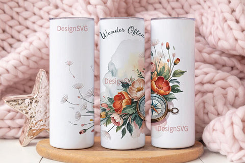 Wander Often 20oz Tumbler Design Sublimation DesignSVG 