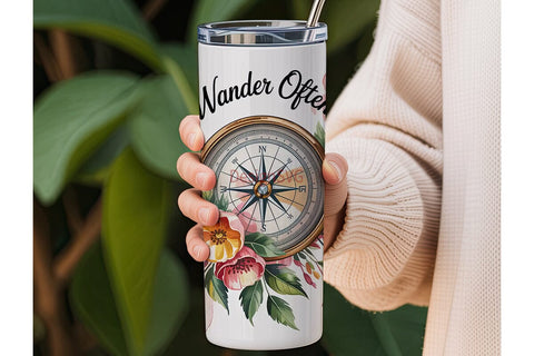 Wander Often 20oz Tumbler Design Sublimation DesignSVG 