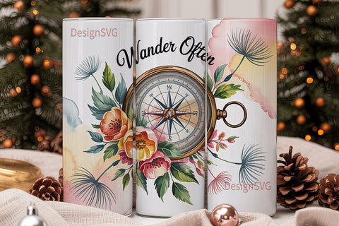 Wander Often 20oz Tumbler Design Sublimation DesignSVG 