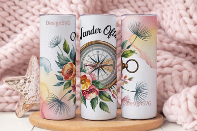 Wander Often 20oz Tumbler Design Sublimation DesignSVG 